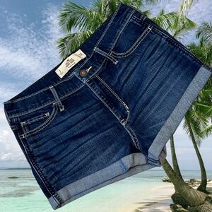 HOLLISTER Short Short High Rise 7/28 Denim Zip Fly Exc. Condition
